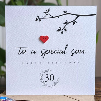 Personalised 30th Birthday Card For Special Son, 3 of 4