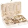 Small White Jewellery Organiser Travel Box Case, thumbnail 4 of 8