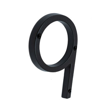 Five Inch Black House Numbers 0 Nine, 10 of 10