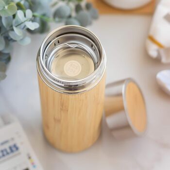 Personalised Father's Day Football Fuel Bamboo Flask, 6 of 6