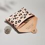 Personalised Pink Leopard Leather Card + Coin Purse, thumbnail 4 of 5