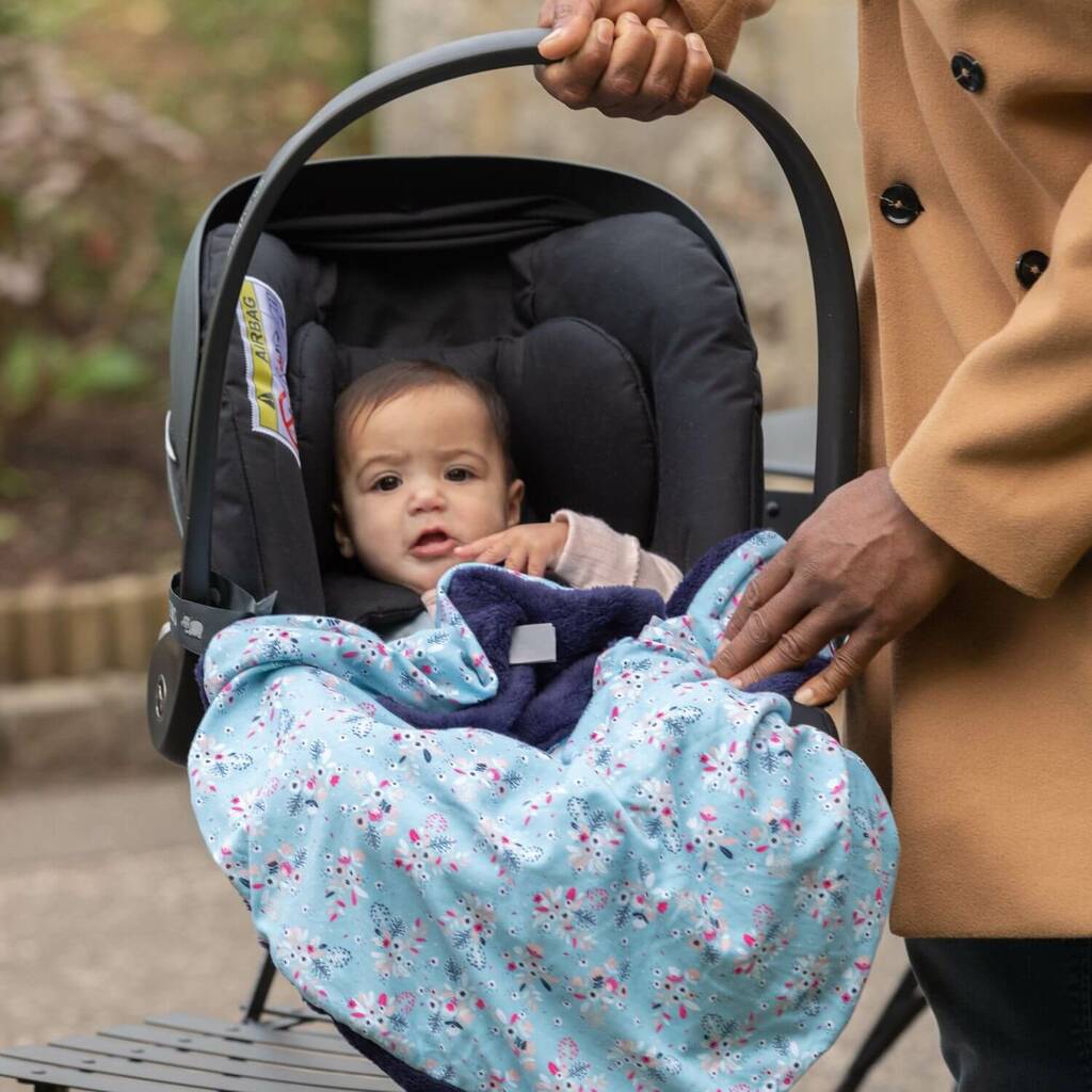 Personalised Bloom Baby Travel Blanket By Cheeky Chompers