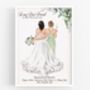 Personalised Best Friend Wedding Print Gift, thumbnail 1 of 5