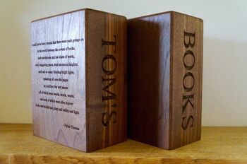 Personalised Wooden Bookends, 6 of 6