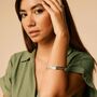 Aura Halo Sterling Silver Spinning Bangle, thumbnail 2 of 6