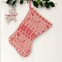 Knitted Christmas Stocking, thumbnail 1 of 4