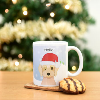 Personalised Snow Dog Christmas Mug, 10 of 12