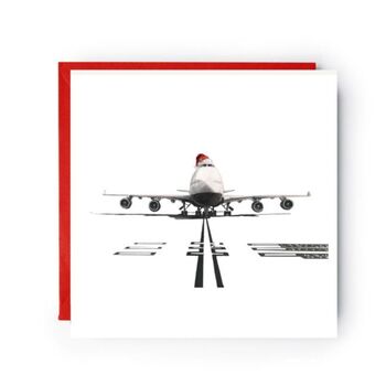 Husband And Wife Aviation Enthusiasts 747 Aircraft And Concorde Christmas Card, 2 of 5