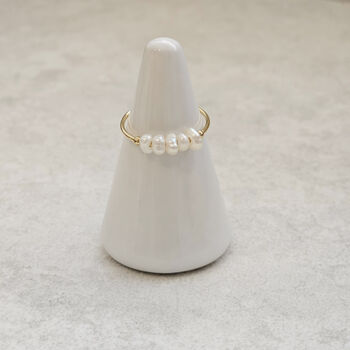 Dainty Pearl Ring, 5 of 7