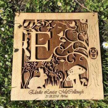 Personalised Woodland Letter Frame, 3 of 7