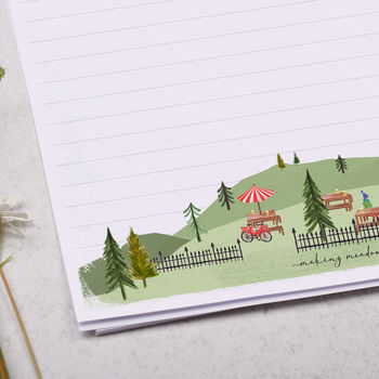 A4 Letter Writing Paper With Country Village Pub, 2 of 4