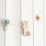 Bunny And Carrot Wooden Garland, thumbnail 2 of 5