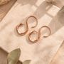 Infinity Sterling Silver Hoop Earrings, thumbnail 6 of 6