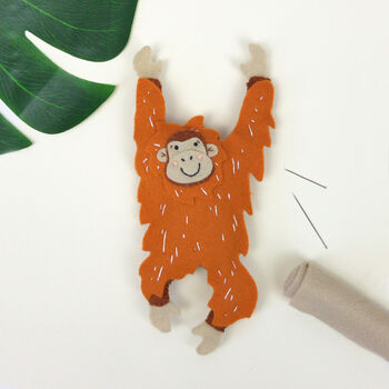 Otis The Orangutan Felt Sewing Kit, 2 of 11