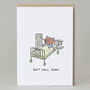 Pig 'Get Well Soon' Card, thumbnail 1 of 2