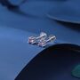 Sterling Silver Amethyst Purple Cz Earrings, thumbnail 1 of 12