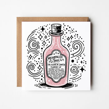 Menopause Tonic – Funny Support/Thank You Card, 3 of 6