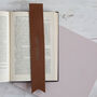Teachers Gift Personalised Leather Bookmark, thumbnail 3 of 6