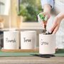 Ceramic Kitchen Herb Planters With Personalised Markers, thumbnail 5 of 7