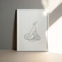 Boticelli Hound Line Art Print, thumbnail 1 of 4
