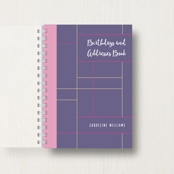 Personalised Birthday And Address Book: Abstract, 11 of 11