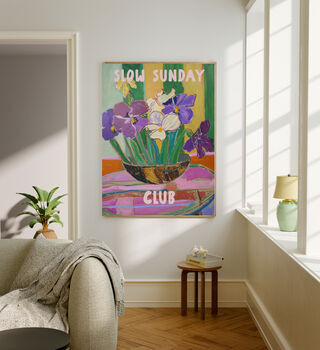 Slow Sunday Flower Art Print, 2 of 4