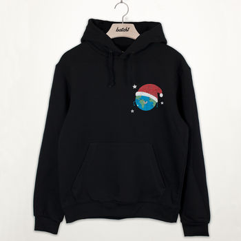 Peace Out Premium Christmas Slogan Hoodie, 4 of 4