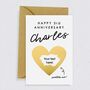 Happy 3rd Anniversary Scratch Card / Gold, thumbnail 1 of 2