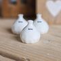 Mini Porcelain Vase 'Love', thumbnail 2 of 2