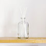 Large Clear Glass Diffuser Bottle And Reeds, thumbnail 6 of 9