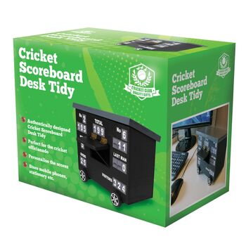 Personalised Cricket Scoreboard Desk Tidy, 6 of 7