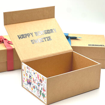 Personalised Happy Birthday Gift Box With Magnetic Closure, 2 of 7