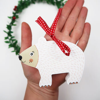 Polar Bear Christmas Tree Decoration, 7 of 7