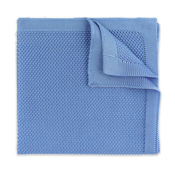 Wedding Handmade Polyester Knitted Tie In Light Blue, 4 of 6