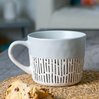 Ceramic Dipped Dash Coffee Mug, 2 of 5