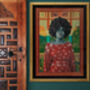 Portrait With Exotic Scenery On Giclee Paper, thumbnail 2 of 12