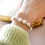 Ophelia Ivory Silver Pearl Ball Jewel Gift Bracelet, thumbnail 1 of 4