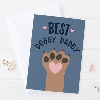 Best Doggy Daddy Card Pet Parent Card For Dog Dads, 2 of 2