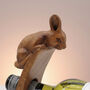 Rabbit And Squirrel Balancing Wooden Wine Bottle Holder, thumbnail 5 of 8