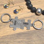 Personalised Two Piece Puzzle Keyring Name Design, thumbnail 2 of 4