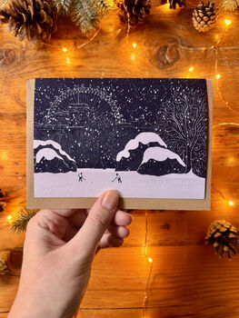 London Christmas Cards Illustrated Festive Pack Of Five, 6 of 9