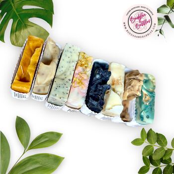 Luxury Soap Foiled Gift Box Eight Artisan Small Soaps, 8 of 10