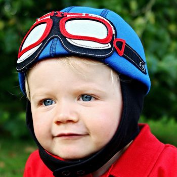 Boys Motorcycle Hat With Goggles, 2 of 5