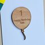 'One Happy Birthday Son' Balloon Token And Card, thumbnail 2 of 2