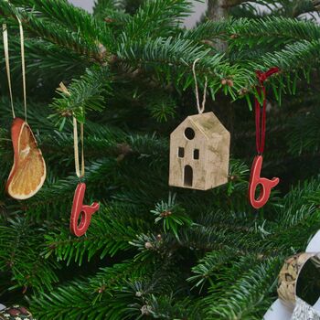 Personalised Cursive Monogram Christmas Decorations, 6 of 6