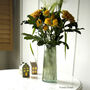 Tall Ribbed Coloured Glass Bouquet Vase, thumbnail 2 of 6