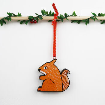 Fox, Badger And Squirrel Christmas Tree Decorations, 8 of 8