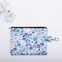 Tiny Florals Silk Zipped Pouch Bag, thumbnail 2 of 7