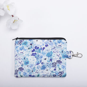 Tiny Florals Silk Zipped Pouch Bag, 2 of 7