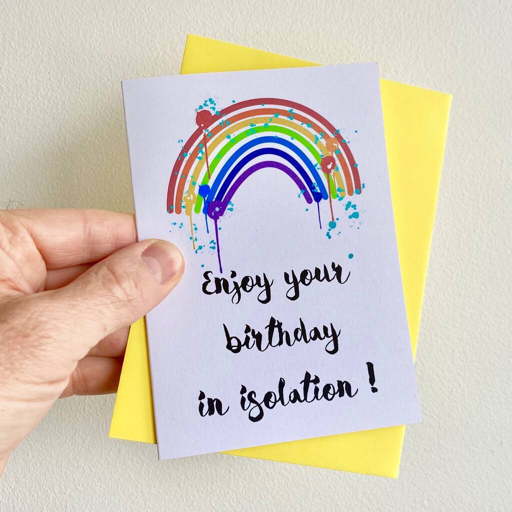 Isolation Birthday Card By Adam Regester Design | notonthehighstreet.com